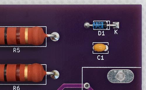 Install the diode